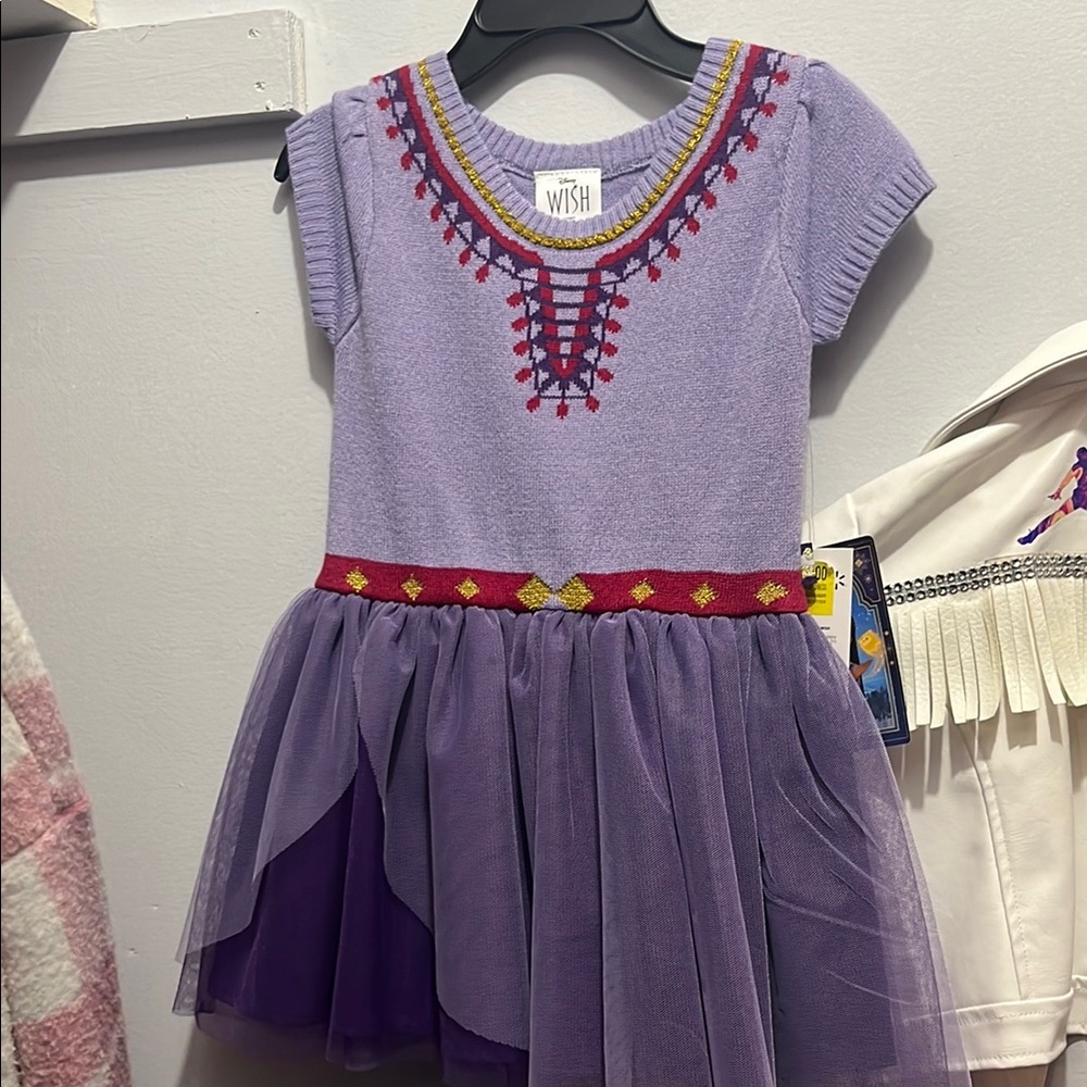 Disney Wish Purple Dress with Red and Gold Accents